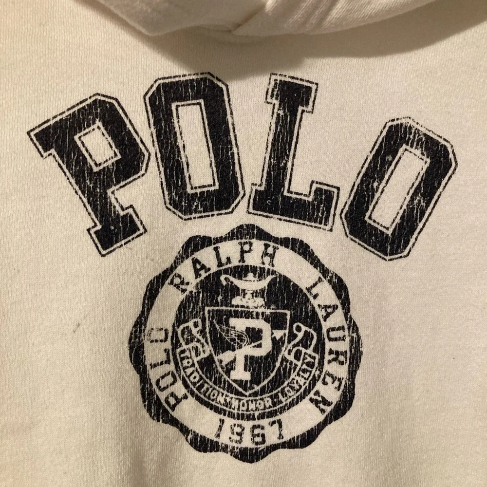 POLO Ralph Lauren White Kindness Graphic Hoodie Sz M - Picture 4 of 13